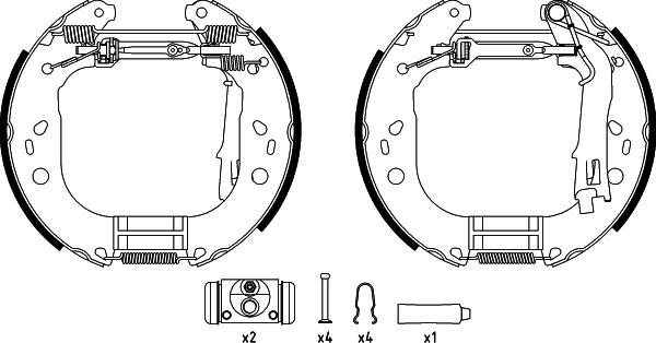 Textar 84067600 - Kit ganasce freno autozon.pro