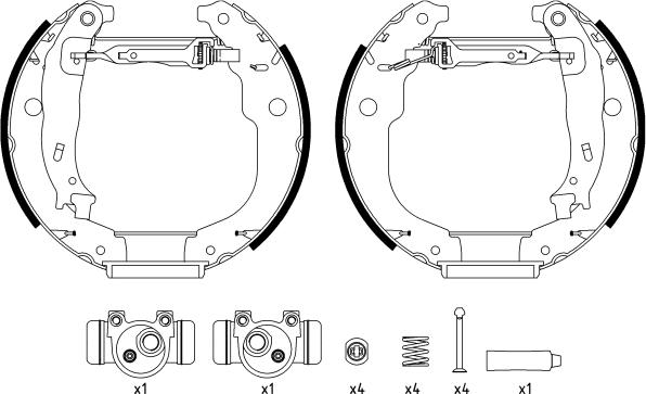 Textar 84067200 - Kit ganasce freno autozon.pro