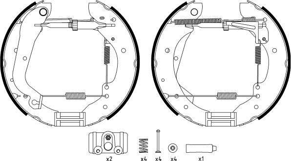 Textar 84015700 - Kit ganasce freno autozon.pro