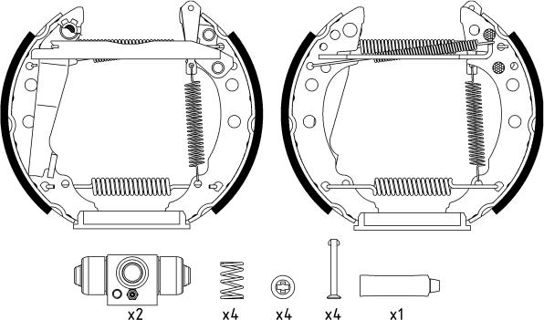 Textar 84018205 - Kit ganasce freno autozon.pro