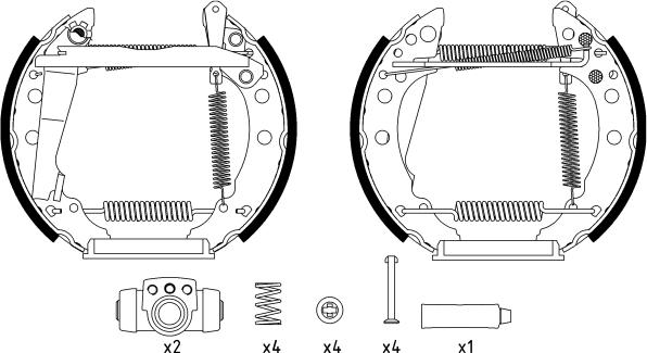 Textar 84018200 - Kit ganasce freno autozon.pro