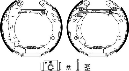 Textar 84083200 - Kit ganasce freno autozon.pro