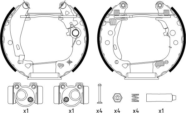 Textar 84038002 - Kit ganasce freno autozon.pro