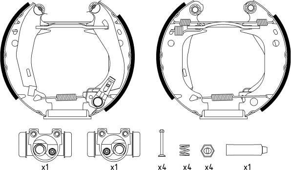 Textar 84038204 - Kit ganasce freno autozon.pro