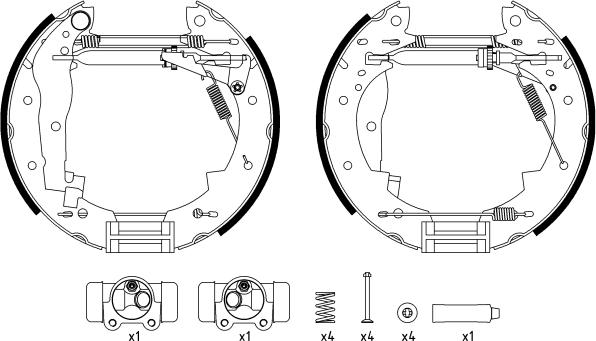 Textar 84033800 - Kit ganasce freno autozon.pro