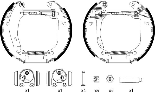 Textar 84037401 - Kit ganasce freno autozon.pro