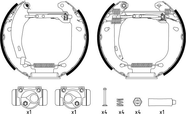 Textar 84037408 - Kit ganasce freno autozon.pro