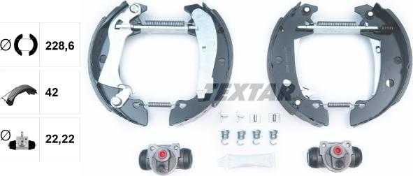 Textar 84029200 - Kit ganasce freno autozon.pro