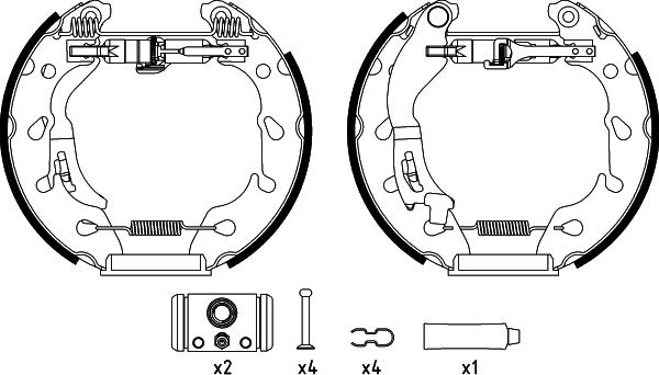 Textar 84079701 - Kit ganasce freno autozon.pro