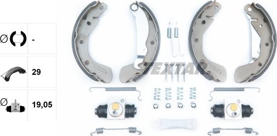 Textar 83058100 - Kit ganasce freno autozon.pro