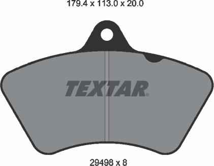 Textar 2949802 - Kit pastiglie freno, Freno a disco autozon.pro