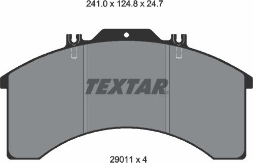 Textar 2901105 - Kit pastiglie freno, Freno a disco autozon.pro