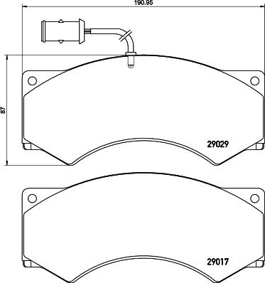 Textar 29029xx - Kit pastiglie freno, Freno a disco autozon.pro