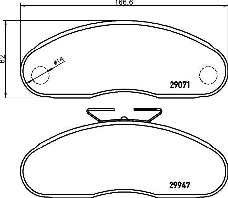 Textar 2907101 - Kit pastiglie freno, Freno a disco autozon.pro