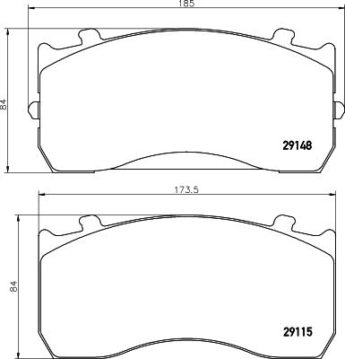 Textar 2914812 - Kit pastiglie freno, Freno a disco autozon.pro