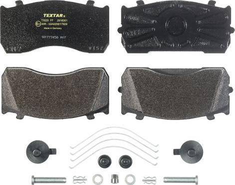 Textar 2918301 - Kit pastiglie freno, Freno a disco autozon.pro