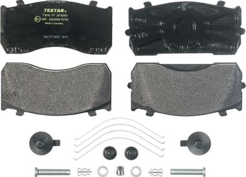 Textar 2918303 - Kit pastiglie freno, Freno a disco autozon.pro