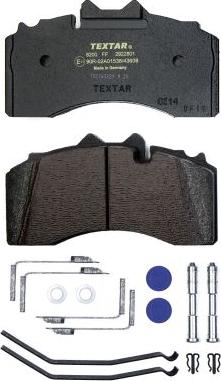 Textar 2922801 - Kit pastiglie freno, Freno a disco autozon.pro