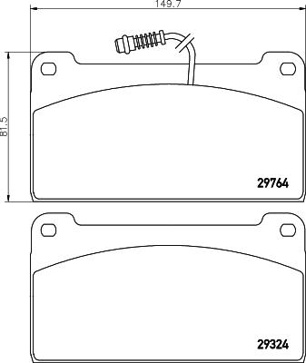 Textar 2976401 - Kit pastiglie freno, Freno a disco autozon.pro