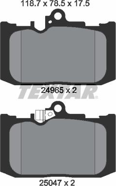 Textar 2496501 - Kit pastiglie freno, Freno a disco autozon.pro