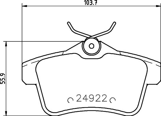 Textar 2492203 - Kit pastiglie freno, Freno a disco autozon.pro