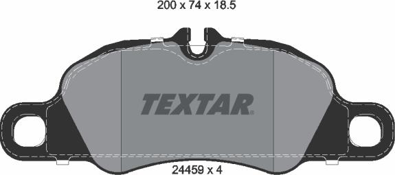 Textar 2445901 - Kit pastiglie freno, Freno a disco autozon.pro