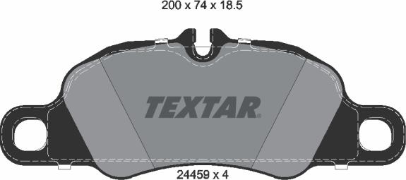 Textar 2445902 - Kit pastiglie freno, Freno a disco autozon.pro