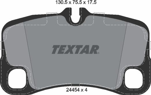 Textar 2445401 - Kit pastiglie freno, Freno a disco autozon.pro