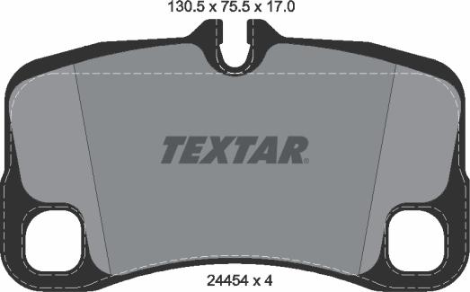 Textar 2445403 - Kit pastiglie freno, Freno a disco autozon.pro