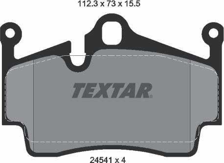 Textar 2454101 - Kit pastiglie freno, Freno a disco autozon.pro