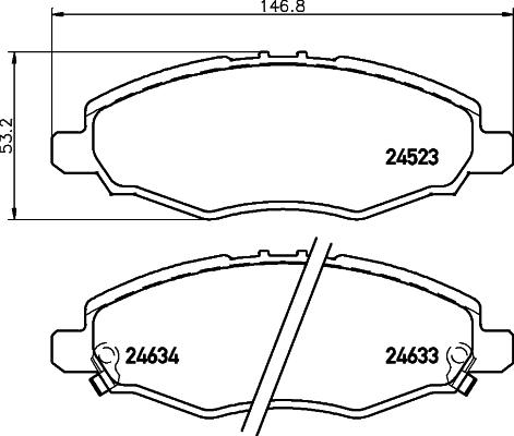 Textar 2452304 - Kit pastiglie freno, Freno a disco autozon.pro