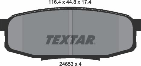 Textar 2465301 - Kit pastiglie freno, Freno a disco autozon.pro