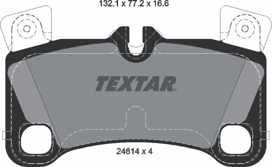 Textar 2461401 - Kit pastiglie freno, Freno a disco autozon.pro