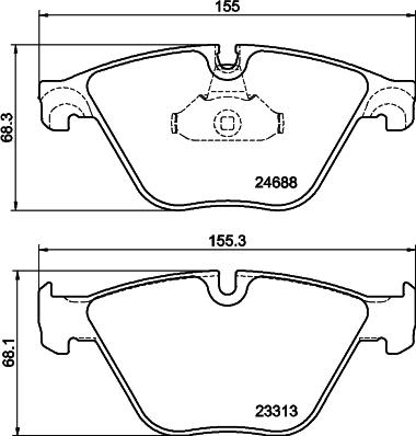 Textar 2468803 - Kit pastiglie freno, Freno a disco autozon.pro