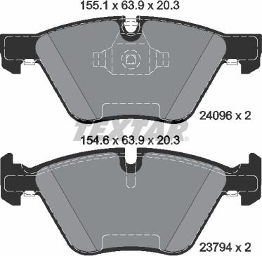 Textar 2409681 - Kit pastiglie freno, Freno a disco autozon.pro