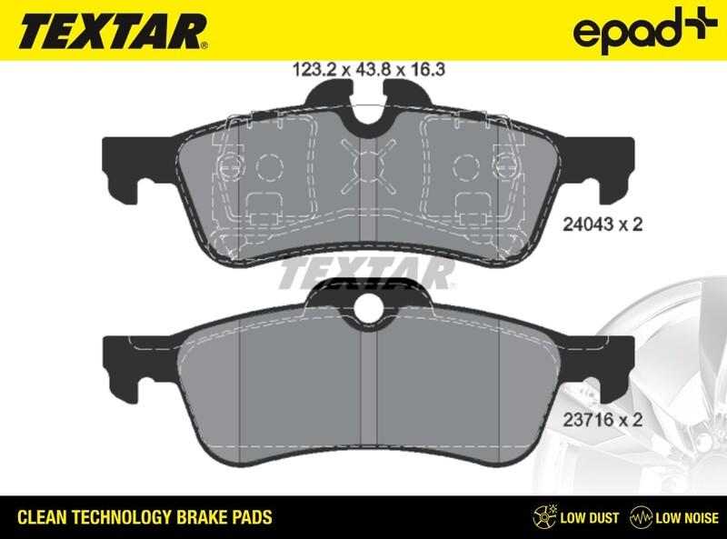 Textar 2404301CP - Kit pastiglie freno, Freno a disco autozon.pro