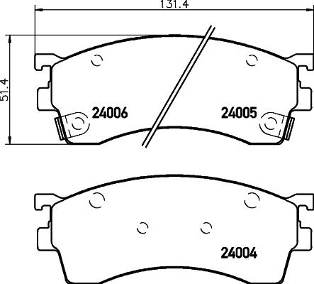 Textar 2400501 - Kit pastiglie freno, Freno a disco autozon.pro