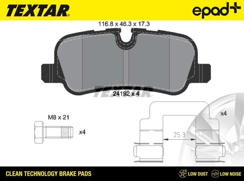 Textar 2419201CP - Kit pastiglie freno, Freno a disco autozon.pro