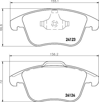 Textar 2412307 - Kit pastiglie freno, Freno a disco autozon.pro