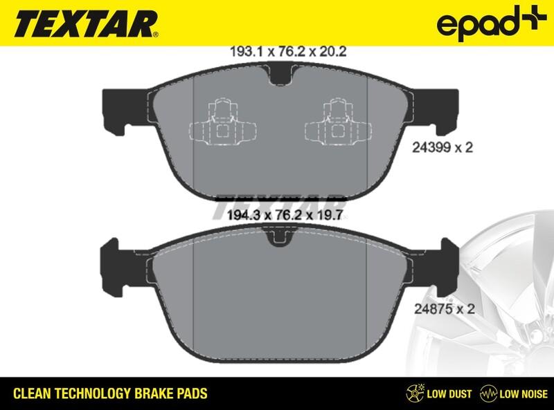 Textar 2439901CP - Kit pastiglie freno, Freno a disco autozon.pro