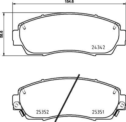 Textar 2434203 - Kit pastiglie freno, Freno a disco autozon.pro