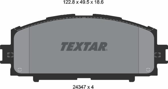 Textar 2434701 - Kit pastiglie freno, Freno a disco autozon.pro