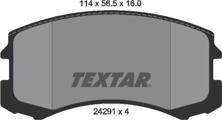 Textar 2429101 - Kit pastiglie freno, Freno a disco autozon.pro