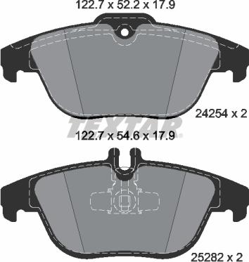 Textar 2425481 - Kit pastiglie freno, Freno a disco autozon.pro