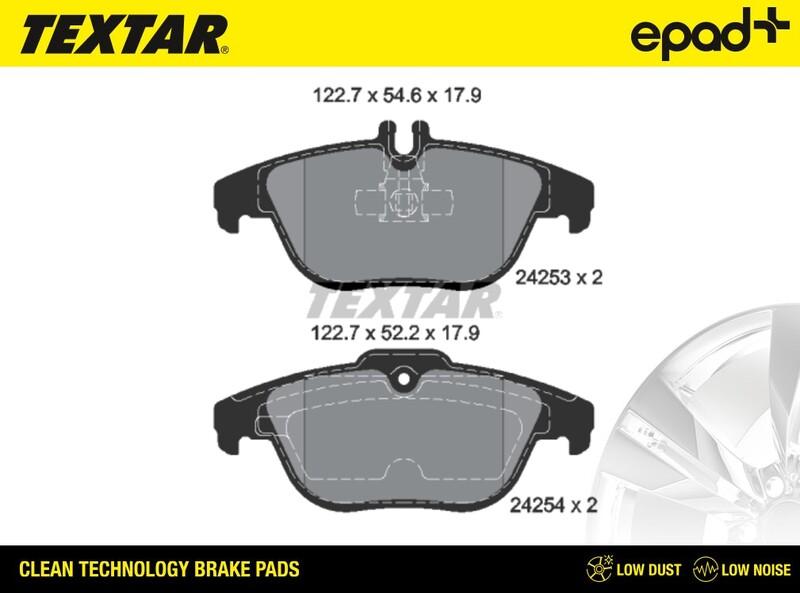 Textar 2425301CP - Kit pastiglie freno, Freno a disco autozon.pro