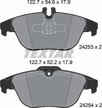 Textar 2425381 - Kit pastiglie freno, Freno a disco autozon.pro