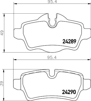 Textar 2428903 - Kit pastiglie freno, Freno a disco autozon.pro