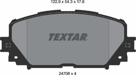 Textar 2470801 - Kit pastiglie freno, Freno a disco autozon.pro