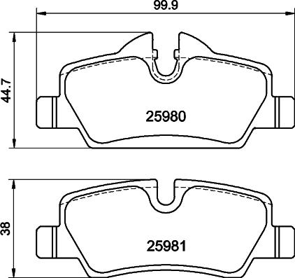 Textar 2598004 - Kit pastiglie freno, Freno a disco autozon.pro