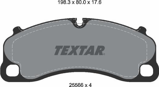 Textar 2556601 - Kit pastiglie freno, Freno a disco autozon.pro